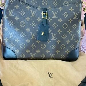 Louis Vuitton Black and Gold Monogram Bag